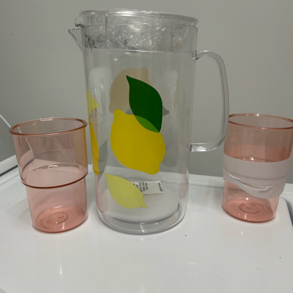 Kate Spade pitcher and cup set